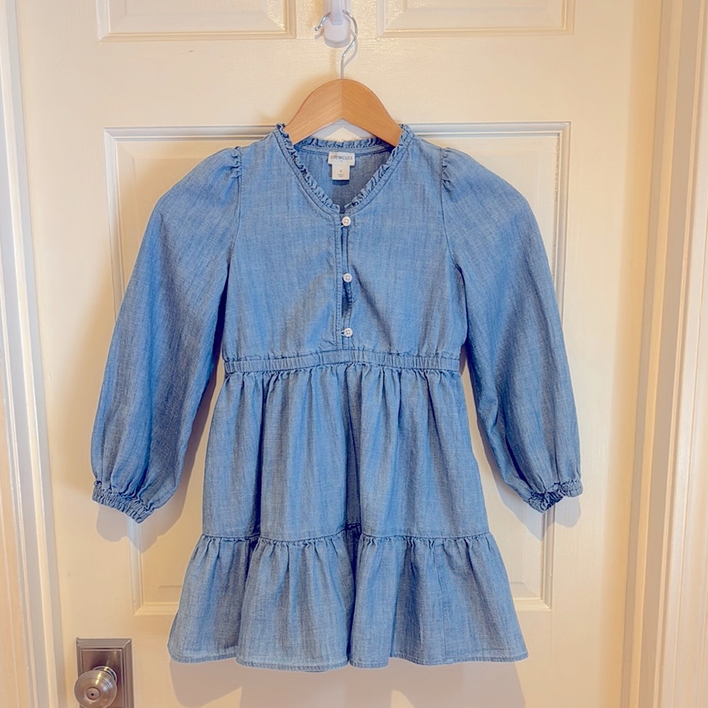 Girls' Crewcuts Blue Denim Dress size 8